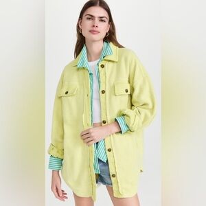 Free People Ruby Shacket in Luminary Lemon 🍋